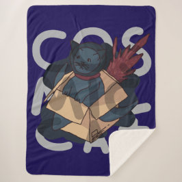 Cosmic Cat Sherpa Deken