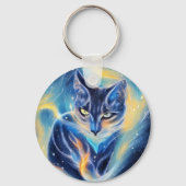 Cosmic Cat Sleutelhanger (Voorkant)
