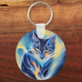 Cosmic Cat Sleutelhanger (Voorkant)