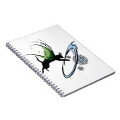 Cosmic Cat Snowflake Notitieboek (Rechterzijde)