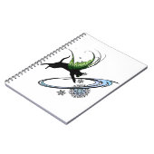 Cosmic Cat Snowflake Notitieboek (Linkerzijde)