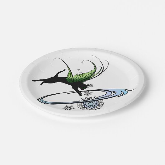 Cosmic Cat Snowflake Papieren Bordje (Gekanteld)