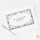 Cosmic Cat Snowflake Rechthoekige Sticker (Envelop)