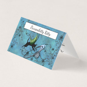 Cosmic Cat Snowflake Visitekaartje