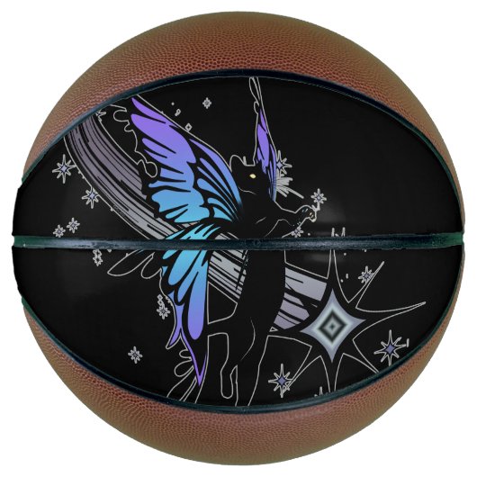 Cosmic Cat Star Basketbal (Voorkant)