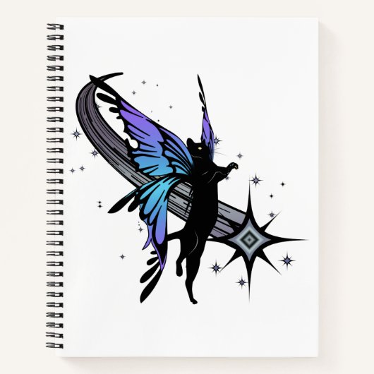 Cosmic Cat Star Notitieboek (Voorkant)