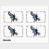 Cosmic Cat Star Rechthoekige Sticker (Vel)