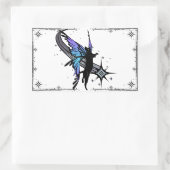 Cosmic Cat Star Rechthoekige Sticker (Tas)