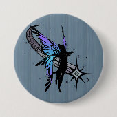 Cosmic Cat Star Ronde Button 7,6 Cm (Voorkant)
