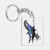 Cosmic Cat Star Sleutelhanger (Voorkant Links)