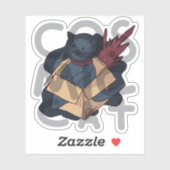 Cosmic Cat Sticker (Vel)