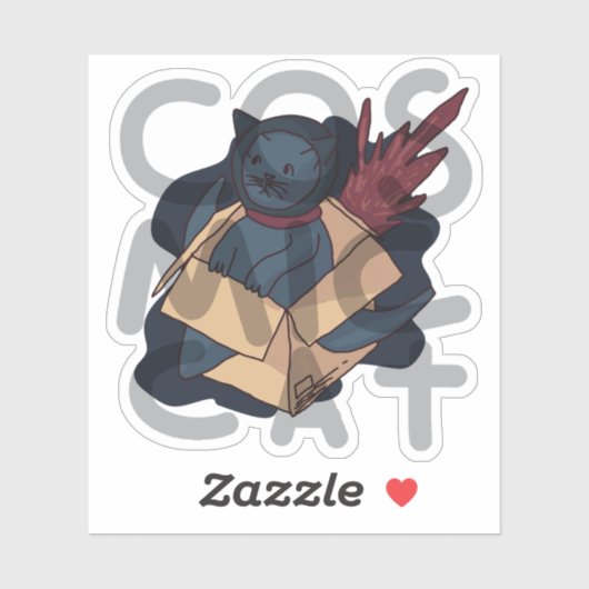 Cosmic Cat Sticker (Vel)