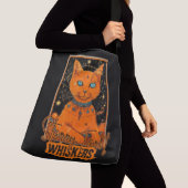 Cosmic Cat Tarot | Oranje Feline Art Crossbody Tas (Dichtbij)