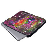 Cosmic Cat Zeta Electronics Bag Laptop Sleeve (Voorkant onderkant)