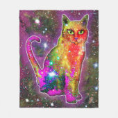 Cosmic Cat Zeta Fleece Deken (Voorkant)