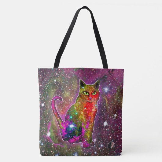Cosmic Cat Zeta Tote Bag (Voorkant)