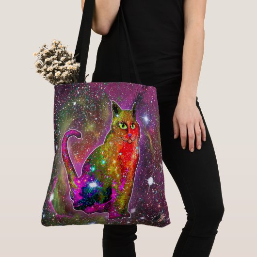 Cosmic Cat Zeta Tote Bag (Dichtbij)