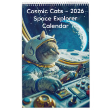 Cosmic Cats - 2026 Ruimtevaarder Kalender