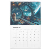 Cosmic Cats - 2026 Space Explorer Calendar Kalender (Feb 2027)