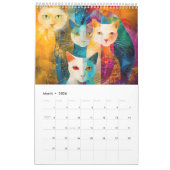 Cosmic Cats – Abstract Felines in Galaxy Realms Kalender (Mar 2026)