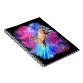Cosmic Cats Funny Outer Space T-shirt Galaxy Kat K Notitieboek (Rechterzijde)