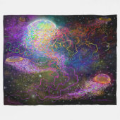 Cosmic Celebration Fleece Blanket Deken (Voorkant (Horizontaal))