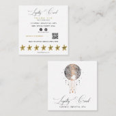 *~* Cosmic Celestial Boho QR beloont gouden sterre Klantenkaartje (Voorkant / Achterkant)