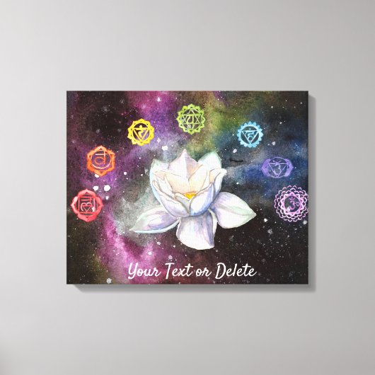 *~* Cosmic Celestial Chakra Cosmos Canvas Afdruk (Voorkant)