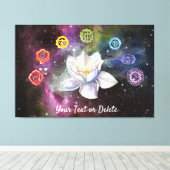 *~* Cosmic Celestial Chakra Cosmos Canvas Afdruk (Insitu (Houten vloer))