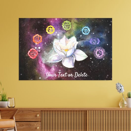 *~* Cosmic Celestial Chakra Cosmos Canvas Afdruk (Insitu (Woonkamer))