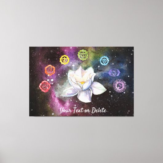 *~* Cosmic Celestial Chakra Cosmos Canvas Afdruk (Voorkant)