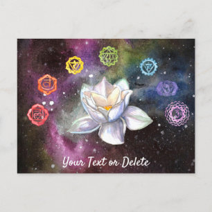 *~* Cosmic Celestial Chakra Cosmos Canvas Print Briefkaart