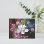 *~* Cosmic Celestial Chakra Cosmos Canvas Print Briefkaart (Staand voorkant)