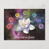 *~* Cosmic Celestial Chakra Cosmos Canvas Print Briefkaart (Voorkant)