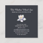 *~* Cosmic Celestial Chakra Symbols Cosmos Lotus Vierkante Visitekaartje (Achterkant)