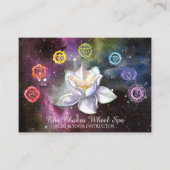 *~* Cosmic Celestial Chakra Symbols Cosmos Lotus Visitekaartje (Voorkant)