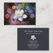*~* Cosmic Celestial Chakra Symbols Cosmos Lotus Visitekaartje (Voorkant / Achterkant)