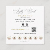 *~* Cosmic Celestial Hands Palm Leaves QR Rewards Klantenkaartje (Voorkant)