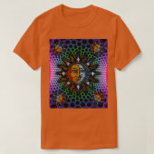 Cosmic Celestial Mosaic Sun amp Moon T-shirt (Design voorkant)