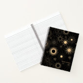 Cosmic Celestial Sun Pattern Personalized Notitieboek (Binnen)