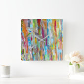 Cosmic Chaos Wall Clock Vierkante Klok (Huis)