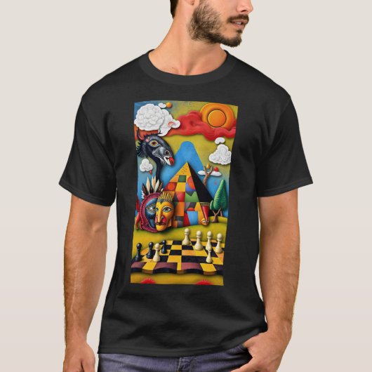 cosmic chess t-shirt (Voorkant)