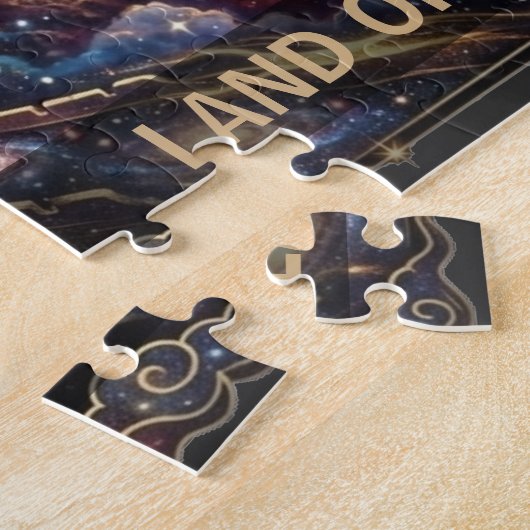 Cosmic China Dragon Great Wall Legpuzzel (Zijkant)