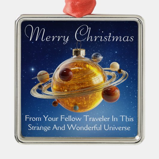 Cosmic Christmas hanging ornament (Voorkant)