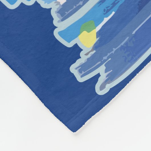 Cosmic Christmas Tree Fleece Deken (Hoek)