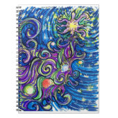 Cosmic Christmas Tree Notitieboek (Voorkant)