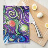 Cosmic Christmas Tree Theedoek (Quarter Fold)