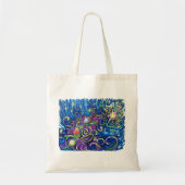Cosmic Christmas Tree Tote Bag (Voorkant)
