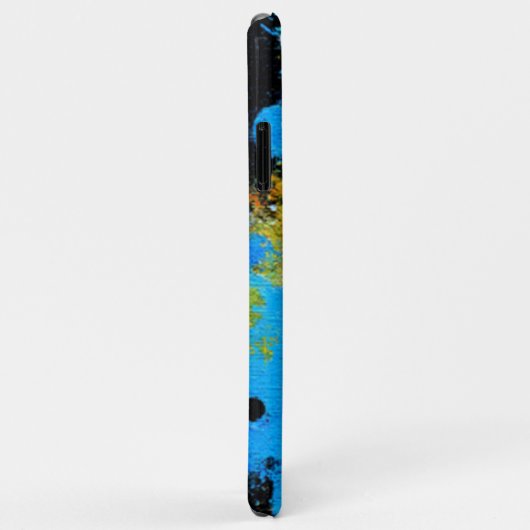 Cosmic Chromatic Splatter: Abstract Orbit Case-Mate iPhone Case (Achterkant/rechts)