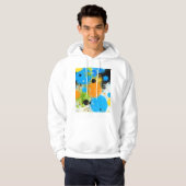 Cosmic Chromatic Splatter: Abstract Orbit Hoodie (Voorkant volledig)